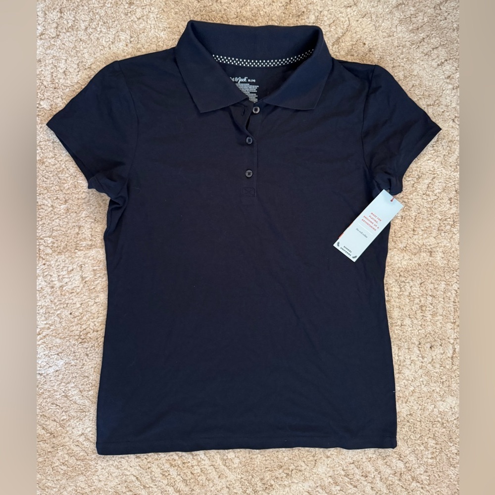 Cat & Jack girls navy uniform style polo top NWT size XL (14)